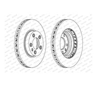 Ferodo Disque de frein DDF1591RC-1 Avant droit ventilé Ø330 mm - 1 pièce