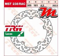 Disque de frein Avant TRW Lucas MST 238 RAC BMW R 1200 GS Adventure R12 2003-07