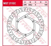 TRW Disque de frein avant MST211EC Ø 270 YAMAHA YZ-F 450 4T 2016 ->