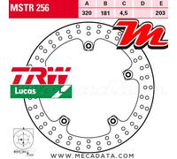 TRW MSTR256 Disque de frein