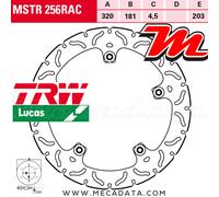 TRW MSTR256RAC Disque de frein