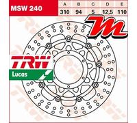 TRW Disque de frein MSW240 – 1x