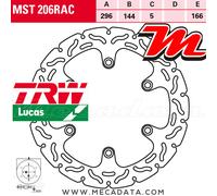 TRW Disques de frein Racing avant