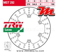 TRW Disque de frein MST292 – 1 pièce