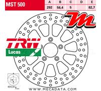 TRW Disques de frein MST500 – Diamètre 292 mm – Fixe