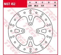 TRW Disque de frein MST452 – 1x
