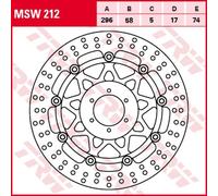 TRW MSW212 Disque de frein