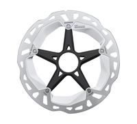 Disque de frein avec bague de blocage cannelure internes avec aimant Shimano RT-MT800 Center Lock Ice Technoligies Freeza Gris