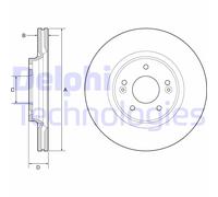 Disque De Frein BG4931C DELPHI Pour HYUNDAI KIA