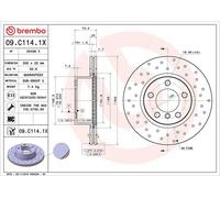 Disque de frein BREMBO XTRA LINE BREMBO 09.C114.1X, 1 pièce
