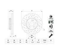 Disque de frein BOSCH 0 986 479 H37