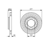 Disque de frein BOSCH 0 986 479 T41