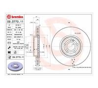 Brembo Disque de frein 09.D770.11 pour Mercedes-Benz (BBDC)