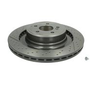Disque de frein BREMBO 09A82211 arrière, ventilé, rainuré, à haute teneur en carbone, 1 pièce