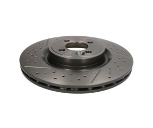 Disque de frein BREMBO 09B75421 avant, ventilé, rainuré, à haute teneur en carbone, 1 pièce