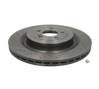 Disque de frein BREMBO 09B87911 arrière, ventilé, rainuré, à haute teneur en carbone, 1 pièce