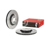Disque de frein BREMBO 09D33911 arrière, ventilé, rainuré, à haute teneur en carbone, 1 pièce
