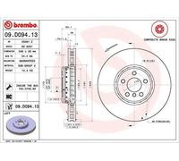 Disque de frein BREMBO Article : 09.D094.13