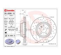 Disque de frein BREMBO XTRA LINE BREMBO 09.A599.1X, 1 pièce