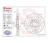 Disque de frein BREMBO XTRA LINE BREMBO 09.A829.1X, 1 pièce