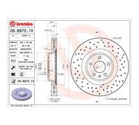 Disque de frein BREMBO XTRA LINE BREMBO 09.B970.1X, 1 pièce