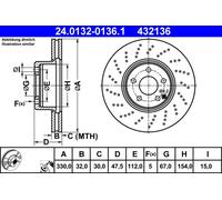 DISQUE DE FREIN CITROEN P. DS4/DS5 1.6-2.0 HDI 11-15
