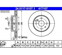 DISQUE DE FREIN CITROEN T. JUMPER 2.2-3.0 HDI 06-
