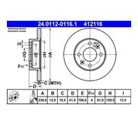 DISQUE DE FREIN DACIA P. LOGAN/SANDERO 1.2-1.6 04-