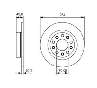 Disque De Frein D'Axe Arrière Pour ALFA ROMEO GIULIETTA