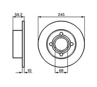 Disque De Frein D'Axe Arrière Pour AUDI 100 80 90 CABRIOLET COUPE