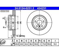 Disque De Frein D'Axe Arrière Pour BMW 3 4