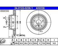 Disque De Frein D'Axe Arrière Pour BMW 3 X1