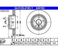 Disque De Frein D'Axe Arrière Pour BMW 5 6