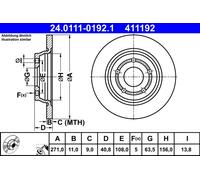 Disque De Frein D'Axe Arrière Pour FORD FOCUS