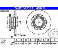 Disque De Frein D'Axe Arrière Pour FORD TRANSIT TRANSIT TOURNEO