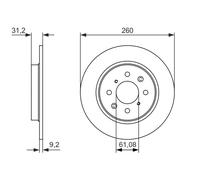 Disque De Frein D'Axe Arrière Pour HONDA INSIGHT JAZZ