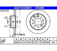 Disque De Frein D'Axe Arrière Pour HYUNDAI COUPE TIBURON
