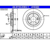Disque De Frein D'Axe Arrière Pour HYUNDAI KIA CEE'D i30 PRO CEE'D