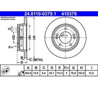 Disque De Frein D'Axe Arrière Pour HYUNDAI KIA CEE'D i30 PRO CEE'D