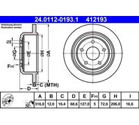 Disque De Frein D'Axe Arrière Pour JEEP WRANGLER