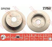 Disque De Frein D'Axe Arrière Pour LEXUS TOYOTA AURION AVALON CAMRY ES