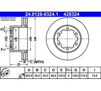 Disque De Frein D'Axe Arrière Pour MAN VW CRAFTER GRAND CALIFORNIA TGE