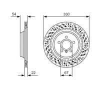 Disque De Frein D'Axe Arrière Pour MERCEDES-BENZ CLASSE M GLE