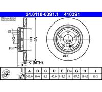 Disque De Frein D'Axe Arrière Pour MERCEDES-BENZ SLC SLK