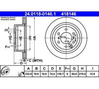 Disque De Frein D'Axe Arrière Pour MITSUBISHI PAJERO PAJERO CLASSIC
