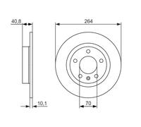 Disque De Frein D'Axe Arrière Pour OPEL VAUXHALL ADAM CORSA CORSAVAN