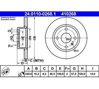 Disque De Frein D'Axe Arrière Pour OPEL VAUXHALL CORSA CORSAVAN TIGRA