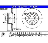 Disque De Frein D'Axe Arrière Pour PEUGEOT 508 SW