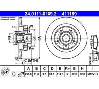 Disque De Frein D'Axe Arrière Pour RENAULT GRAND SCÉNIC MEGANE SCÉNIC TALISMAN