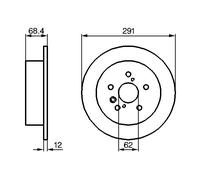 Disque De Frein D'Axe Arrière Pour TOYOTA AVENSIS VERSO PREVIA